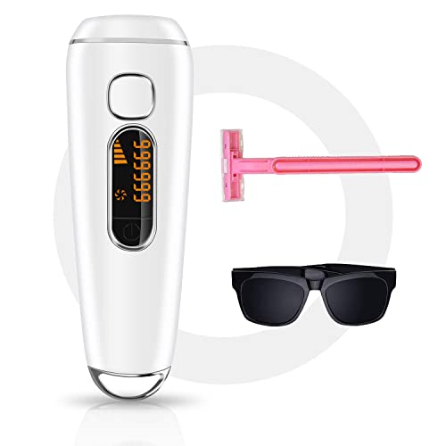 Laser Hair Removal,Hair Removal for Women and Men Permanent At-Home IPL Hair Removal Device Upgraded to 999,999 Flashes Painless Hair Remover for Armpits Legs Arms Bikini Line and Facial Hair Removal
