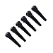 ZUXOCY 6Pcs Ebony Guitar Bridge Pin String Pegs Fixed Vertebra Guitar Bridge Pin for Acoustics Folk Guitar Ukuleles Part
