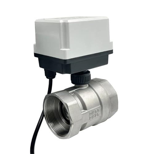 2'' Stainless Steel Motorized Ball Valve DN50 220V 12V 24V 3-Wire 2 Point Control Electric Ball Valve 1Pcs(12VDC)
