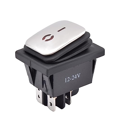 Interrupteur à bascule pour van aménagé et circuits 12V LED bleu 5pcs