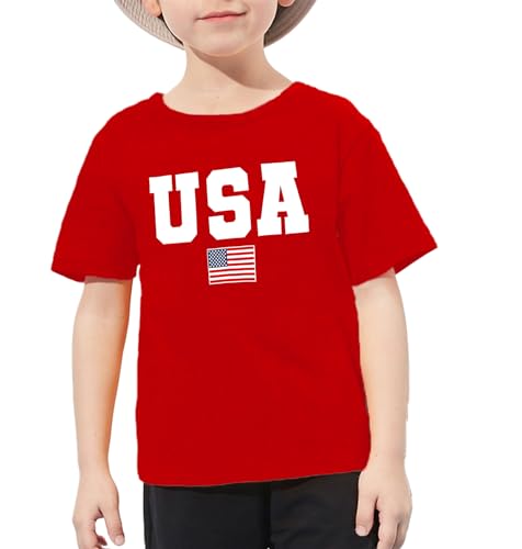 USA Shirt Toddler Boys Girls American Flag Tshirt 4th of July Shirt Kids Patriotic Tee Tops4