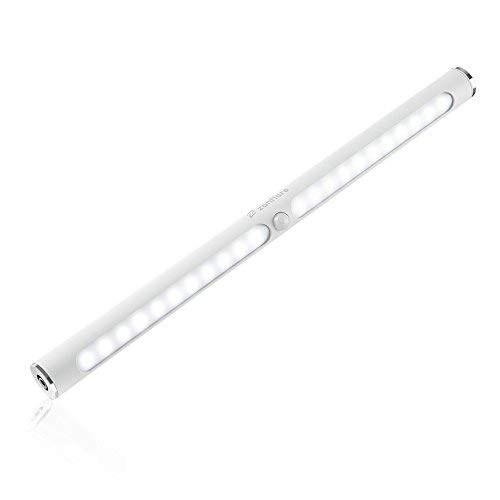 Lampe de Placard, Zanflare 22 LED Lampe Salle de Bain avec Détecteur de Mouvement sans Fil Rechargeable par USB, Capteur Mouvement et Luminosité, Idéal pour Placard, Armoire, Penderie