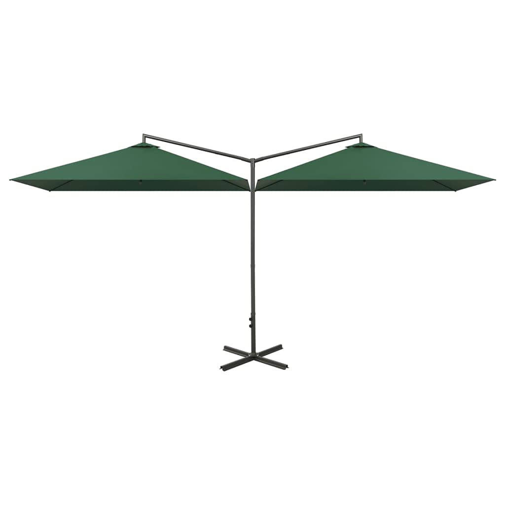 SYDE Podwójny parasol ogrodowy stalowy 600x300 cm