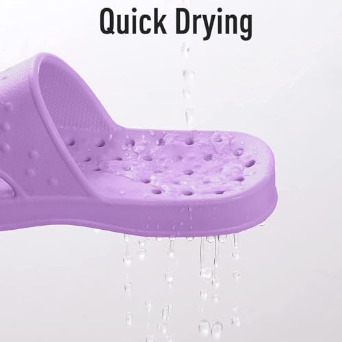 Shower Shoes for Women with Arch Support Quick Drying Pool Slides Lightweight Beach Sandals with Drain Holes4