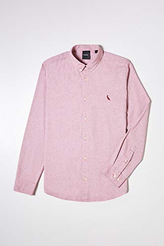 CAMISA BÁSICA PF Oxford Color Reserva, Masculino, Vermelho, M