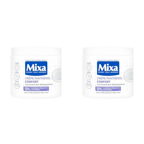 Crème usages Corps Peau Sèche Sensations D'irritations Rougeurs Et Rugosités Anti grattage Panthénol Mixa Le Pot De 400ml - vue 8