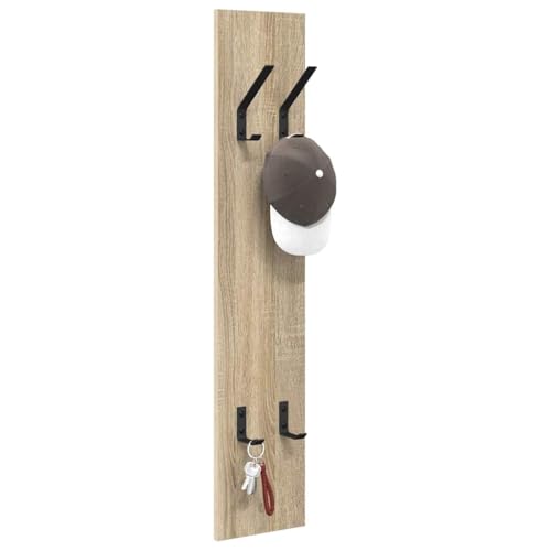 Perchero de pared estable de madera moderna fácil de limpiar 4