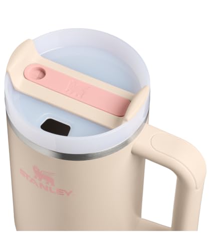 Image of STANLEY Quencher H2.0 Tumbler with Handle and Straw 40 oz | Flowstate 3-Position Lid | Cup Holder Compatible for Travel | Insulated Stainless Steel Cup | BPA-Free | Champagne