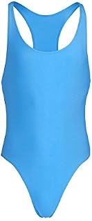 zdhoor Men's One-Piece Tank Wrestling Singlet Bodysuit Swimsuit Bathing Suit High Cut Leotard