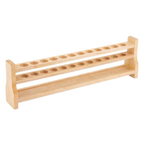 OLYCRAFT Portoir en bois 12 trous pour tubes à essais Supports pour tubes à essais 10ML Supports pour tubes à essais 18mm Supports pour tubes à essais...