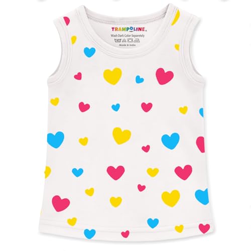 Image of Trampoline Girls Sleeveless Graphic Printed T-Shirt Pack of 3