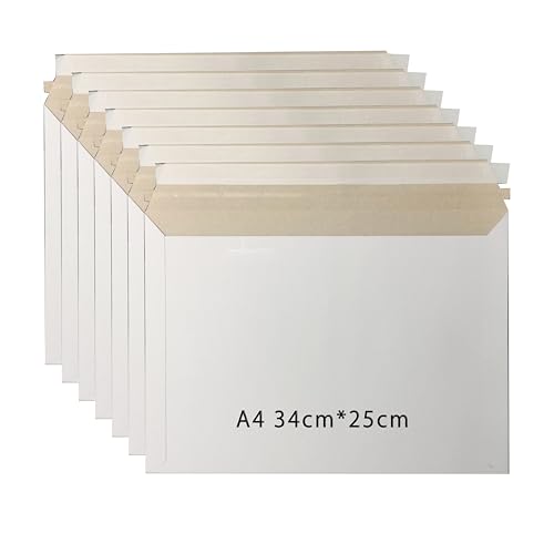 厚紙封筒 A4 マチ付 角2/角形2号封筒 34CM*25CM 500枚入り 厚手 ホワイト メール便用 ビジネス封筒 レターケース ビジネスレターケース マチ折線加工付 梱包袋ホワイト郵便袋 開封ジッパー付 両面テープ付 クリックポスト ゆうパケット用
