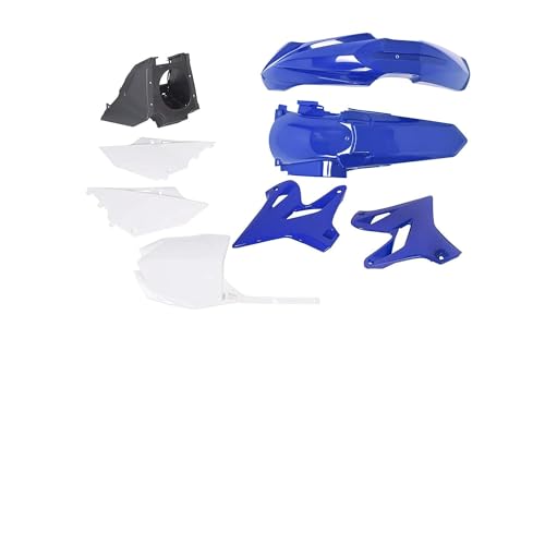 KUAFU Plastic Kit Compatible with 2002-2020 Yamaha YZ125 YZ250 Motorcycle Complete Restyle Kit Blue & White 8Pcs