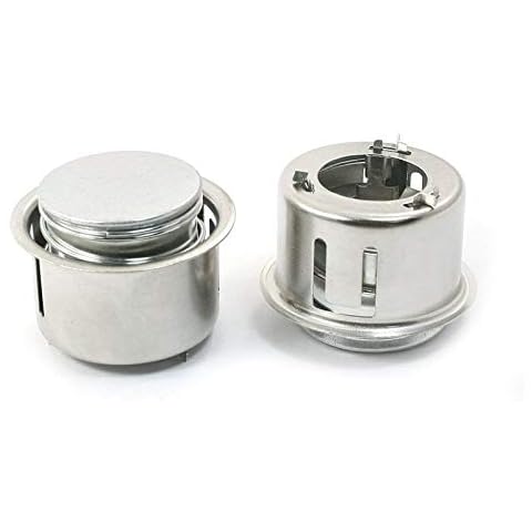 COMOK Round Magnetic Center Thermostat Sensor for Electric Rice Cooker Silver Tone 2PCS Cover