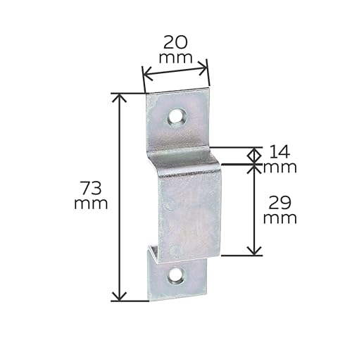 Boucle Alberts 29 x 14 mm quincaillerie fixation acier galvanisé lot de 20 - 3