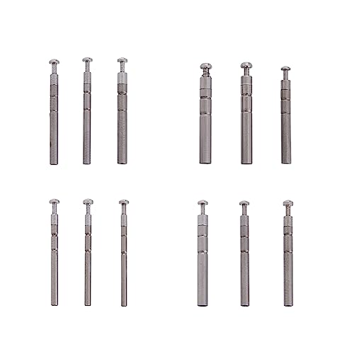 SUPERFINDINGS 12Pcs 12 Sizes Rotating Fishing Rod Tips 304 Stainless Steel 360 Degree Strong Rod Tip Repair Replacement Kit Hole 0.9~2.2mm