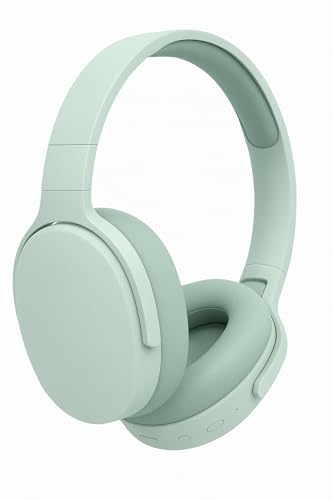 Fone de Ouvido Bluetooth 5.3 Headphone Sem Fio Fone Academia Corrida Trabalho com Cancelamento de Ruído On-ear Dobrável PREMIUM (Verde Claro)