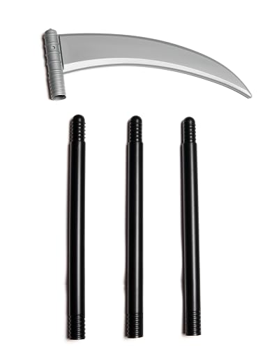 image for Happy Hippo Grim Reaper Scythe Prop for Halloween; Adult or Kids Grim 