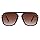 SOJOS Sunglasses for Women & Men, Square, Retro, Polarized Lens, Trendy Aviator, 90s Shades (SJ2229,Black Brown)