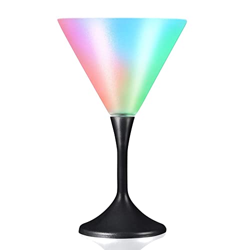 Generic Martini Drinking Glass with Black Stem