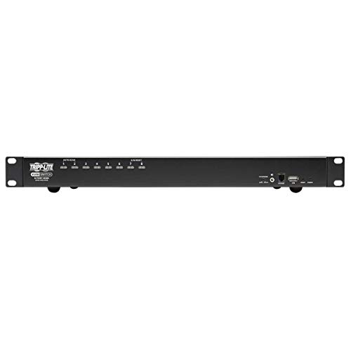 Image of Tripp Lite KVM Switch, 8 Port HDMI USB with Audio and USB Sharing KVM Switch, 1U Rack Mount (B024-HU08)