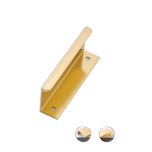 SGSKEIEY Poignée invisible Meuble or Poignée d?Armoire de Cuisine Meuble Tiroir Poignée Profil en Aluminium,pour Tiroirs Armoires à Chaussures Tables de Chevet (length 80mm) Cover