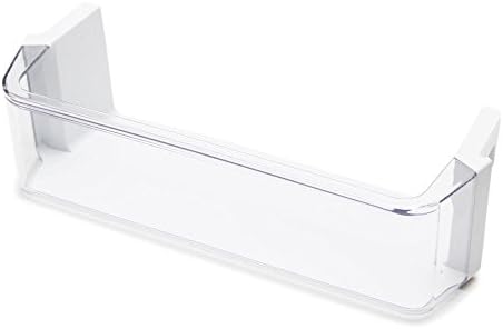 Whirlpool WPW10555822 OEM Refrigerator Door Half Shelf Bin, White and Transparent