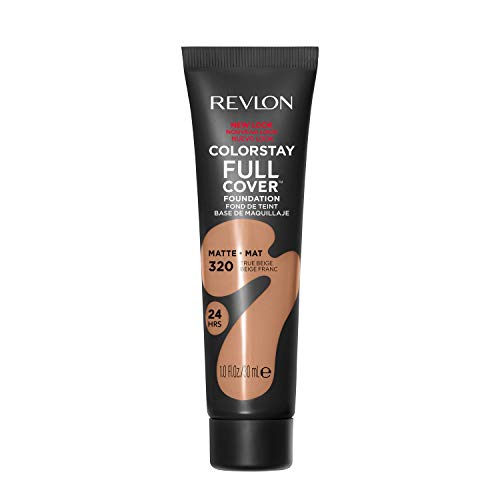 Revlon ColorStay Full Cover Longwear Matte Foundation, Heat & Sweat Resistant Lightweight Face...