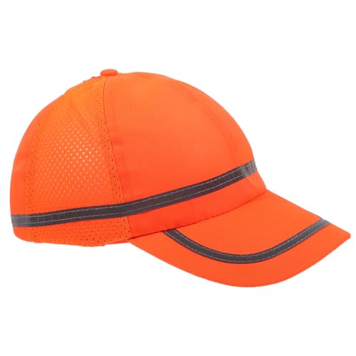 SHINEOFI Chapeau Réfléchissant avec Visière Chapeau Pare-Soleil pour Sécurité avec Bandes Réfléchissantes
