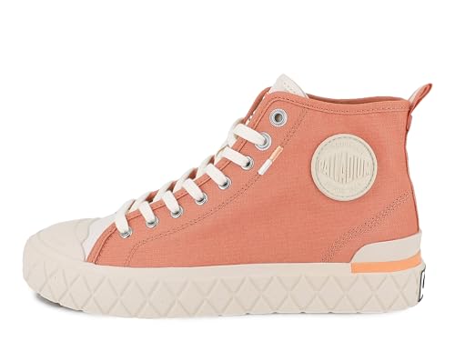 Image of Palladium Unisex Palla Ace Mid Organic Canvas Lace Up Sneaker