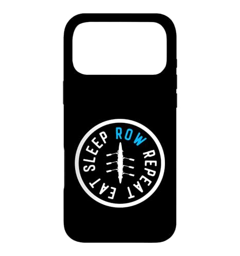 Eat Sleep Row Repeat �}�b�`���O �N���[ �`�[�� ���[�C���O �{�[�g �I�[�� �X�}�z�P�[�X iPhone 17 Pro Max �p