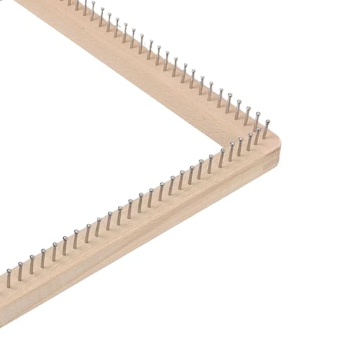 Miniatura 9 de Telares De Tejido De Madera, 30x30cm Marco De Tablero De Tejido De Tejer A Mano De Bricolaje Profesional Para Tejer Chal De Bufanda De Sombrero Telar De Madera Molinillo De Tejers Para Niños Adultos