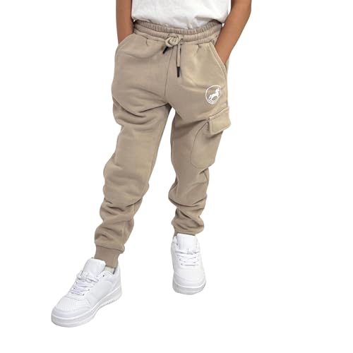 Toddler Pull-On Joggers Boys Sweatpants 2T-6T – Reinforced Knees, Elastic Waist, Deep Pockets – Durable Play Pants for Kids