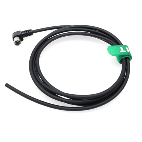 HangTon Right Angle Hirose 8 Pin Female to Flying Leads IO Power Cable for Allied Vision Guppy Mako, DAHENG Imaging CCD GIGE Industrial Camera 5m
