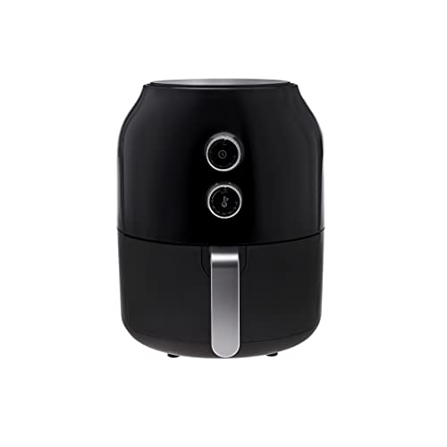 Karaca Multifry Freidora negra, 3,5 L - Freír saludable y crujiente sin aceite, Métodos de cocción versátiles, incluyendo calefacción y cocción en el horno