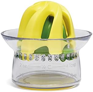 Chef'n Juicester Jr. 2 in 1 Citrus Juicer with Measuring Cup for Fresh Fruit Juice, Smoothies, Cooking & Baking, 9 x 8 cm