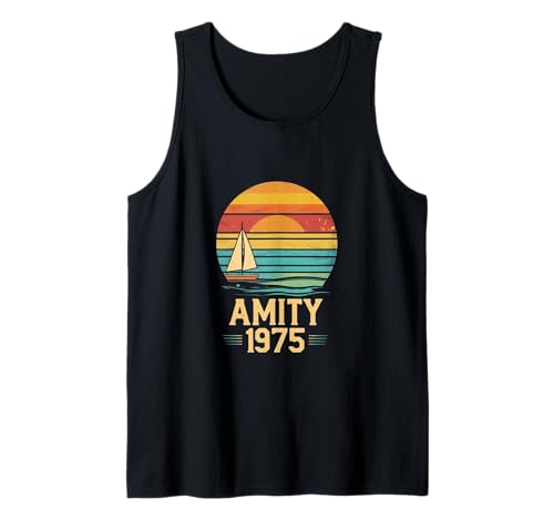 Retro Amity 1975 Strandurlaub Geschenk für Männer Tank Top