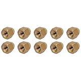 METALLIXITY Acorn Cap Nuts(M6x1mm) 15Pcs, Brass Acorn Dome Cap Head Hex Nuts - for Industrial Mechanical Equipment, Gold Tone