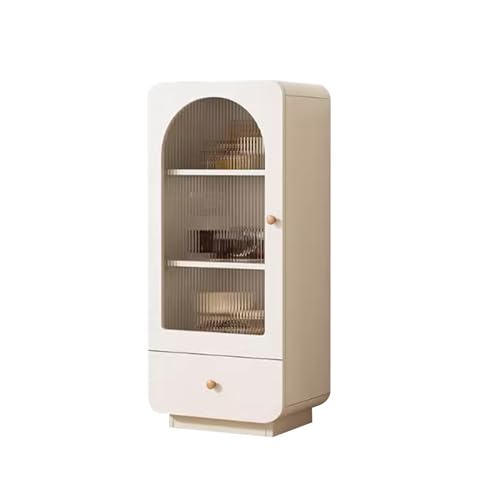 Vitrine mit Glastür, Metall, für Sammlerstücke, Büro & Wohnzimmer, modernes Display für Küche & Heimdekoration, elegante Vitrineneinheit