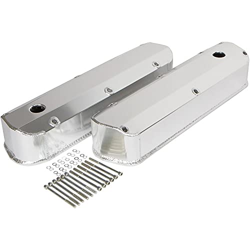 ford 302 valve covers - 289 302 351W Tall Fabricated Valve Covers Compatible with Ford Small Block