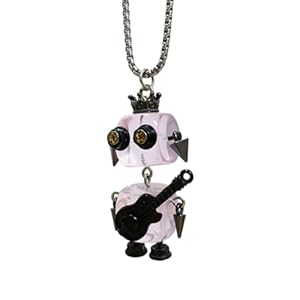 [Njdkadey] Unique Robot Neck Chain Multifunctional Robot Pendant Necklace Vintage Movable Neck Jewelry Daily Wear Dating Fashion Necklace