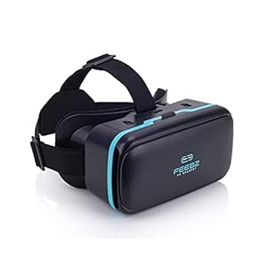 VR Headset Compatible with iPhone & Android + Built-in Button | Virtual Reality Goggles for 4.7”-6.5” Cell Phone – Best…