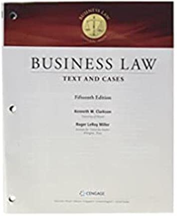 Buy Business Law:Text+Cases (Ll)-Text — BookShops.in