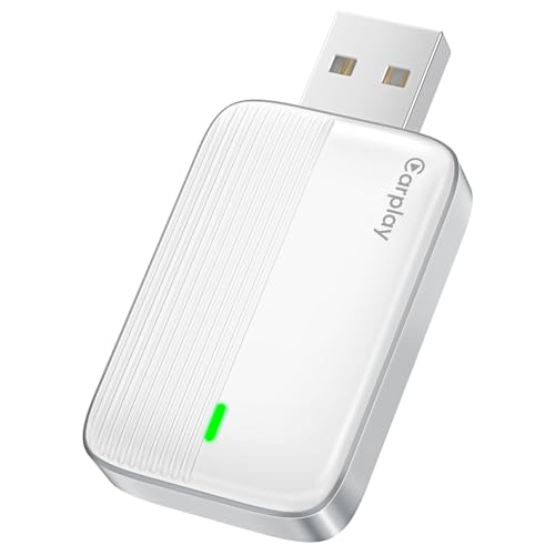 Adattatore CarPlay Wireless Per iPhone, Da Cablato A Wireless, Bianco