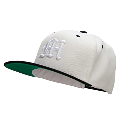 Image of e4Hats.com Old English M 3D Embroidered Snapback Cap