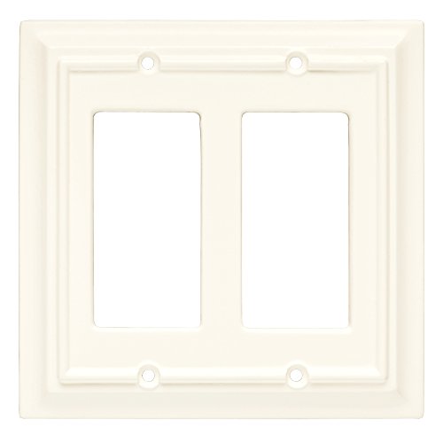 Brainerd 126336 Wood Architectural Double Decorator Wall Plate / Switch Plate / Cover