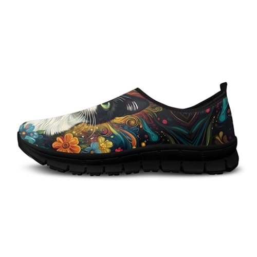 Image of Womens Slip On Walking Shoes Non Slip Loafer Breathable Holiday Travel Shoe Lightweight Casual Low Top Sneakers SizeUS 5.5-11.5