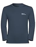 Jack Wolfskin Jungen Actamic K Longsleeve, Midnight Sky, 152 EU