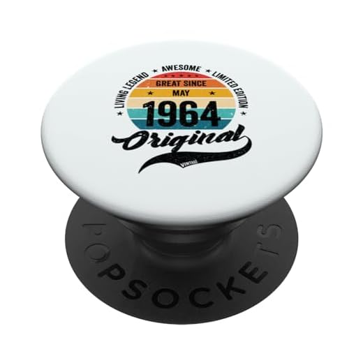 Mayo 1964 Cumpleaños Retro Años Vintage Bday Clásico PopSockets PopGrip Intercambiable