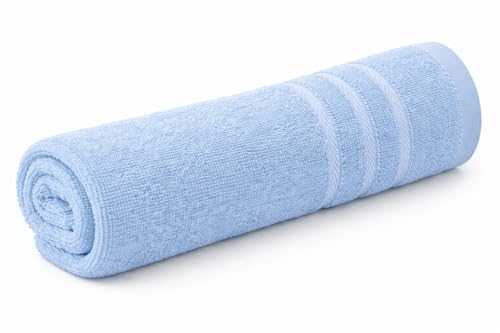 Image of Hand Towels 480 GSM 16x24 inches, Soft & Highly Absorbent Bathroom /Face Towels, Pack of 2 (Light Blue)
